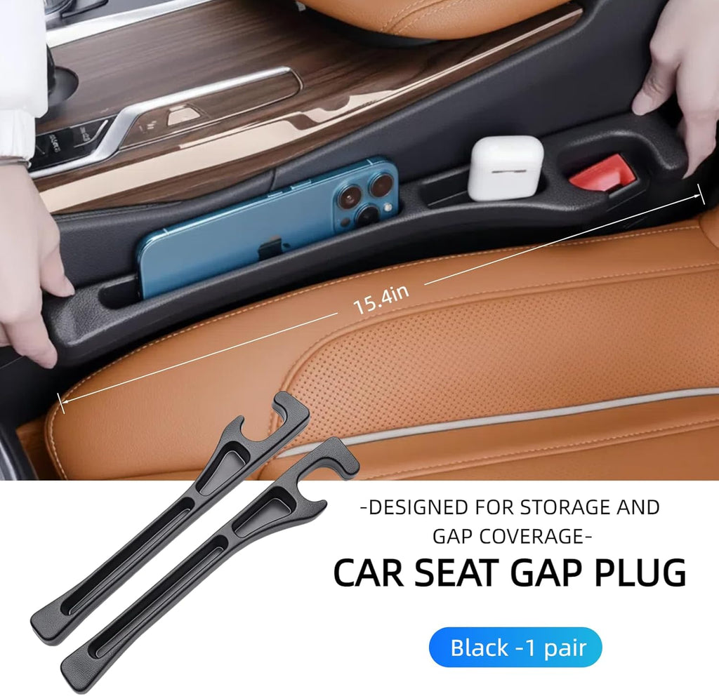 2 Pack Car Seat Gap Organizer, Seat Gap Filler Plug for Cars, Suvs & Trucks – Pr