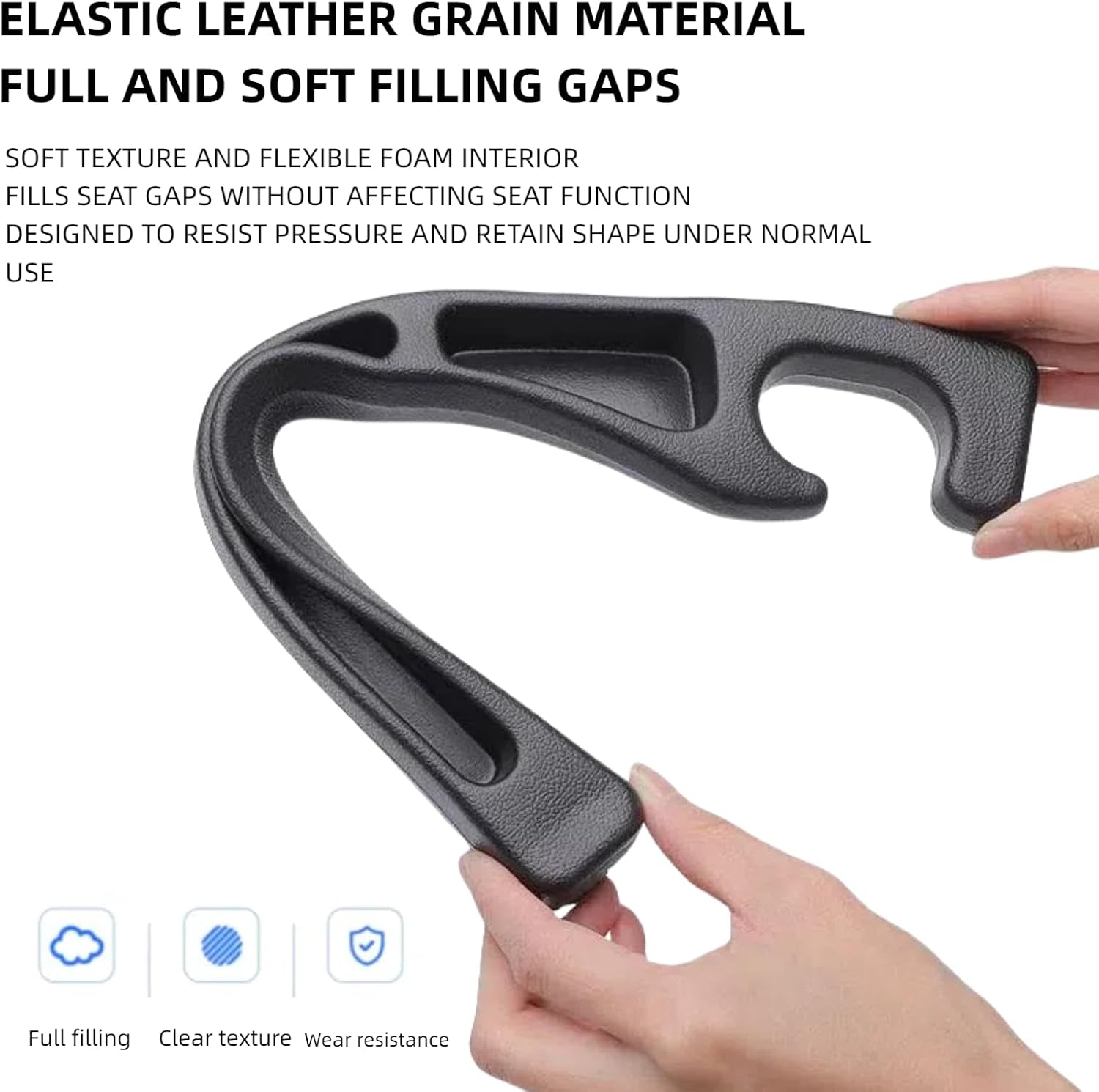2 Pack Car Seat Gap Organizer, Seat Gap Filler Plug for Cars, Suvs & Trucks – Pr