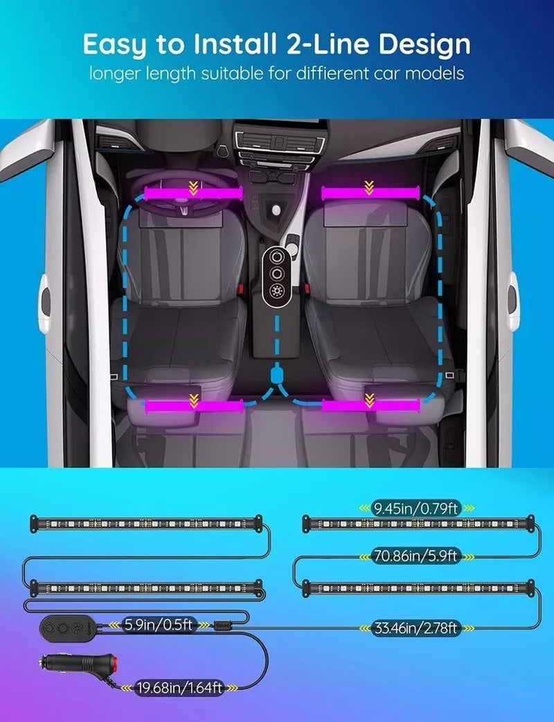 Govee Car LED Lights Smart Interior Lights with App Control