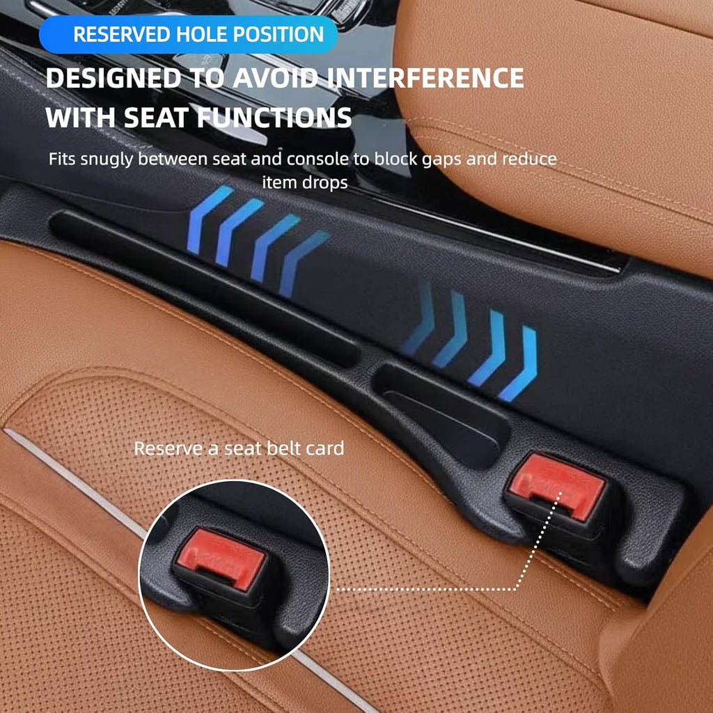 2 Pack Car Seat Gap Organizer, Seat Gap Filler Plug for Cars, Suvs & Trucks – Pr